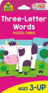 Title: Three-Letter Words-Puzzle Card, Author: School Zone