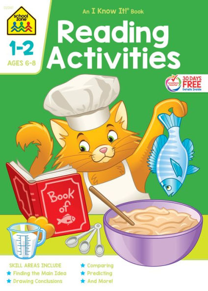 School Zone Reading Activities Grades 1-2 Workbook