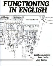 Title: Functioning in English: Teacher's Manual, Author: David Mendelsohn