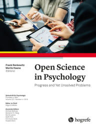 Title: Open Science in Psychology: Progress and Yet Unsolved Problems, Author: Renkewitz Frank Ed