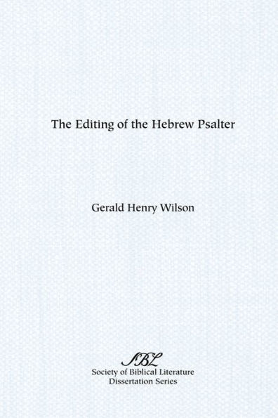 The Editing of the Hebrew Psalter