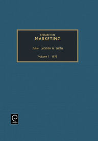 Title: Research in marketing / Edition 1, Author: Jagdish N. Sheth