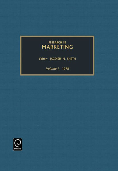 Research in marketing / Edition 1