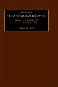 Title: Research in Organizational Behavior, Author: Barry M. Staw