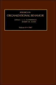 Title: Research in Organizational Behavior, Author: Barry Staw