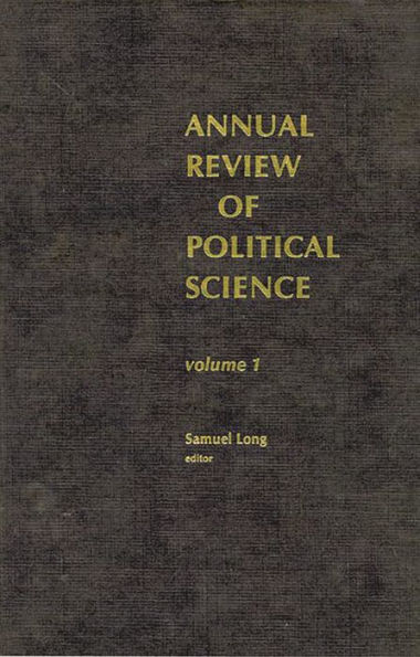 Annual Review of Political Science, Volume 1