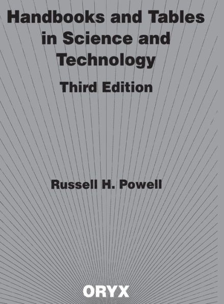 Handbooks and Tables in Science and Technology, 3rd Edition / Edition 3