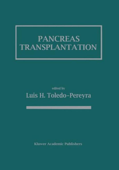Pancreas Transplantation / Edition 1