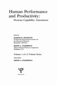 Title: Human Performance and Productivity: Volumes 1, 2, and 3 / Edition 1, Author: Marvin D. Dunnette