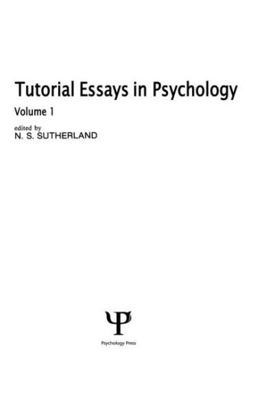 Tutorial Essays in Psychology: Volume 1