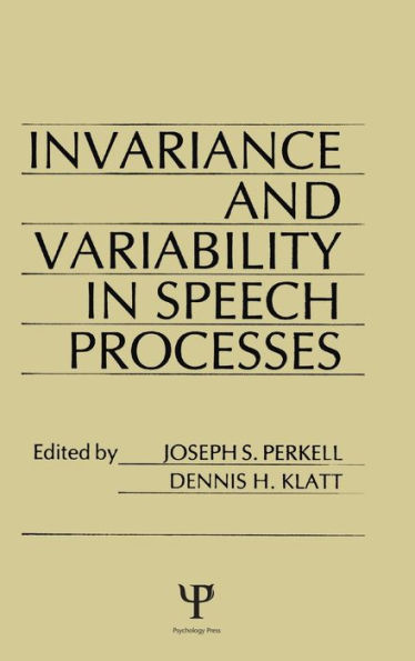 invariance and Variability Speech Processes