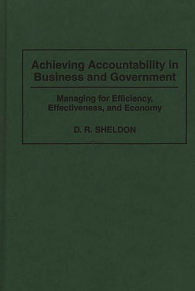 Achieving Accountability in Business and Government: Managing for Efficiency, Effectiveness, and Economy / Edition 1