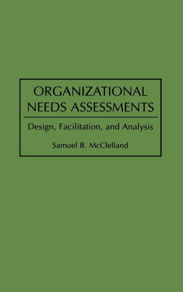 Organizational Needs Assessments: Design, Facilitation, and Analysis
