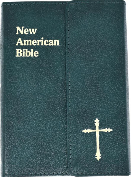 Saint Joseph Gift Bible, Personal Size Edition: New American Bible (NAB), green bonded leather, magnet close