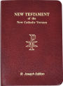 Saint Joseph Vest Pocket New Testament: New American Bible (NAB), red bonded leather, gold-edged