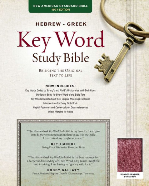 The Hebrew-Greek Key Word Study Bible: NASB-77 Edition, Burgundy Bonded / Edition 3