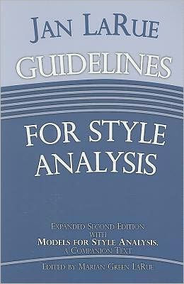 Guidelines for Style Analysis