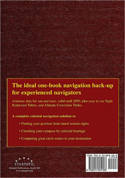 Long Term Almanac 2000-2050: For the Sun and Selected Stars With Concise Sight Reduction Tables, 2nd Edition