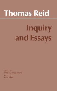 Title: Inquiry and Essays / Edition 1, Author: Thomas Reid
