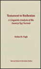 Testament to Ruthenian: A Linguistic Analysis of the Smotryc´kyj Variant