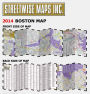 Alternative view 2 of Streetwise Boston Map - Laminated City Center Street Map of Boston, Massachusetts - Folding Pocket Size Travel Map With Metro (2014)