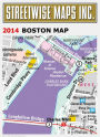 Alternative view 6 of Streetwise Boston Map - Laminated City Center Street Map of Boston, Massachusetts - Folding Pocket Size Travel Map With Metro (2014)