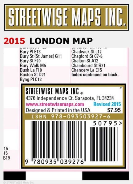 Streetwise London Map - Laminated City Center Street Map of London, England - Folding Pocket Size Travel Map With Metro / Edition 2013 / Edition 2010