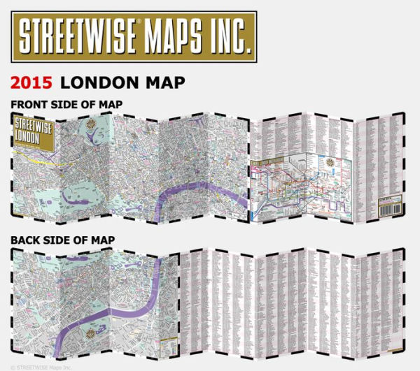 Streetwise London Map - Laminated City Center Street Map of London, England - Folding Pocket Size Travel Map With Metro / Edition 2013 / Edition 2010