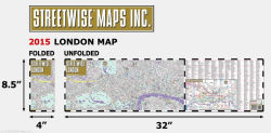 Alternative view 5 of Streetwise London Map - Laminated City Center Street Map of London, England - Folding Pocket Size Travel Map With Metro / Edition 2013 / Edition 2010