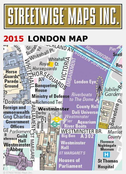 Streetwise London Map - Laminated City Center Street Map of London, England - Folding Pocket Size Travel Map With Metro / Edition 2013 / Edition 2010