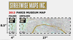 Alternative view 3 of Artwise Paris Museum Map - Laminated Museum Map of Paris, FR - Streetwise Maps (2013)