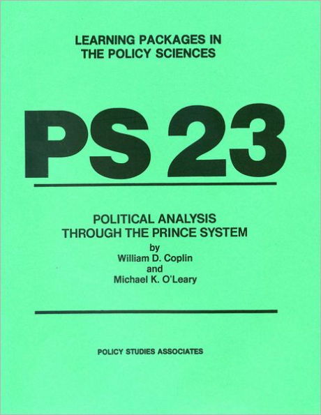 PS 23 - Political Analysis through the Prince System / Edition 1