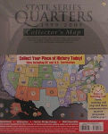 Alternative view 1 of State Series Quarters 1999-2009 Collectors Map (Gray Fold)
