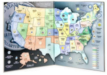 Alternative view 2 of State Series Quarters 1999-2009 Collectors Map (Gray Fold)