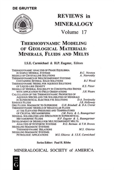 Thermodynamic Modeling of Geologic Materials: Minerals, Fluids, and Melts