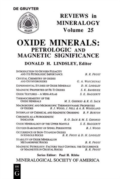 Oxide Minerals: Petrologic and Magnetic Significance