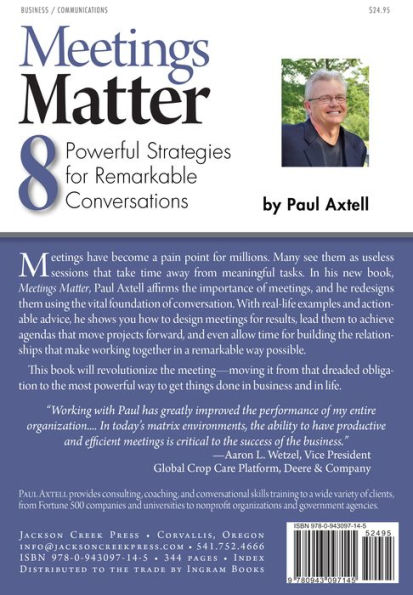 Meetings Matter: 8 Powerful Strategies for Remarkable Conversations
