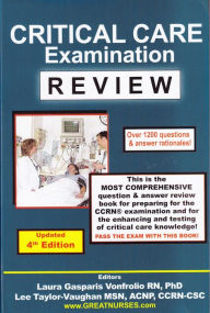 Title: Critical Care Examination Review / Edition 3, Author: Laura Gasparis Vonfrolio