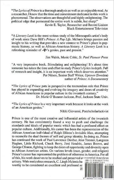 Lyrics of Prince Rogers Nelson: A Literary Look at a Creative, Musical Poet, Philosopher and Storyteller