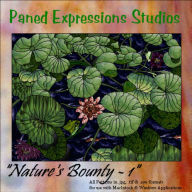 Title: Nature's Bounty I: Stained Glass Patterns, Author: Paned Expressions Studios