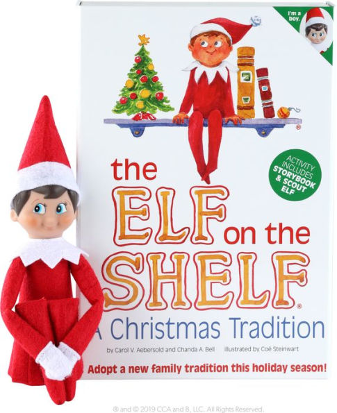 The Elf on the Shelf: A Christmas Tradition (includes blue-eyed boy scout elf)