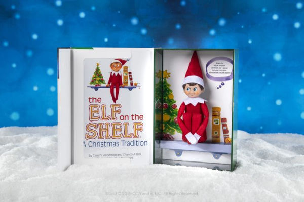 The Elf on the Shelf: A Christmas Tradition (includes blue-eyed boy ...