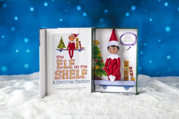 Elf On The Shelf: A Christmas Tradition (brown-eyed Girl). Elf & Book