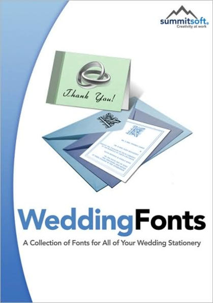 Wedding Fonts: A Collection of Fonts for All of Your Wedding Stationery CD-ROM