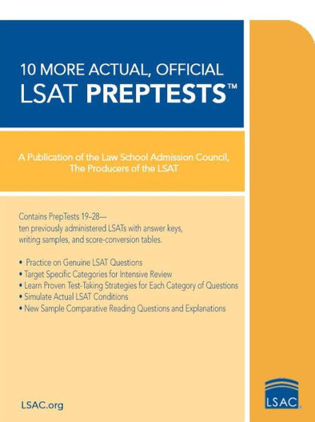 10 More Actual, Official LSAT PrepTests