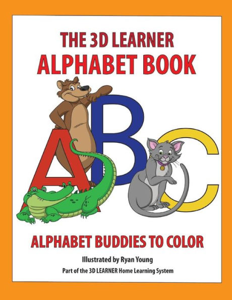 3D Learner Alphabet Book: Alphabet Buddies to Color