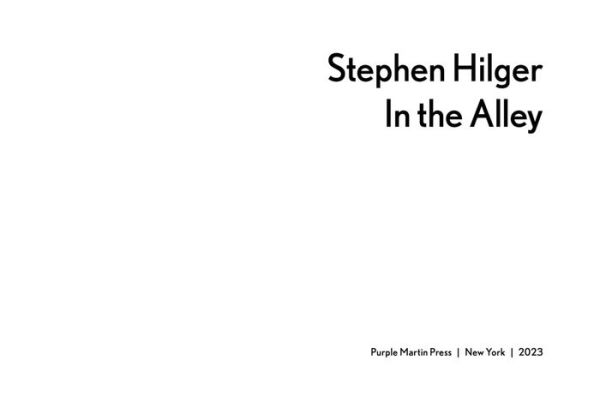 Stephen Hilger: In the Alley