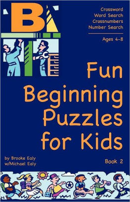 Fun Beginning Puzzles For Kids Book 2paperback - 