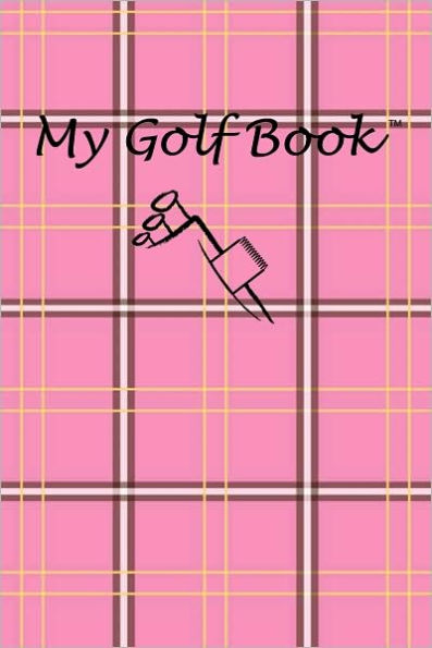 My Golf Book: Pink Plaid