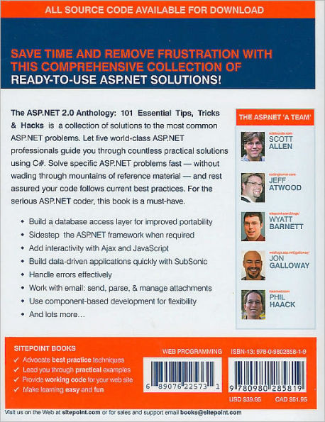 The ASP.NET 2.0 Anthology: 101 Essential Tips, Tricks & Hacks